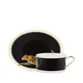 Dolce & Gabbana leopard-print porcelain tea set - Black