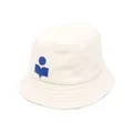 ISABEL MARANT logo-embroidered bucket hat - Neutrals