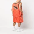 Marni graphic-print lightweight shorts - Orange