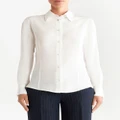 ETRO long-sleeved silk shirt - White