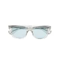 Garrett Leight transparent-frame tinted sunglasses - Neutrals