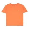 Ralph Lauren Kids Polo Pony-print short-sleeved T-shirt - Orange