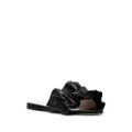 Fabiana Filippi ruffled leather sandals - Black