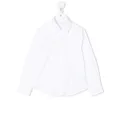 BOSS Kidswear long-sleeve cotton shirt - White