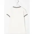 Moncler Enfant logo-patch polo shirt - Neutrals