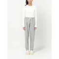 MM6 Maison Margiela drawstring-waist cotton trousers - Grey