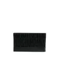 Moschino logo-print bi-fold wallet - Black