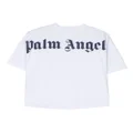 Palm Angels Kids logo-print organic-cotton T-shirt - White