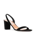 Aquazzura 90mm heeled suede sandals - Black