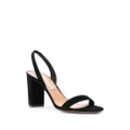 Aquazzura 90mm heeled suede sandals - Black
