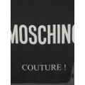 Moschino logo-print scarf - Black