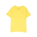 Ralph Lauren Kids logo-embroidered cotton T-shirt - Yellow