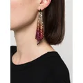 Rabanne Pixel Flow chainmail earrings - Pink