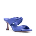 Aquazzura 110mm leather twist sandals - Blue