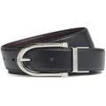 Zegna leather reversible belt - Black
