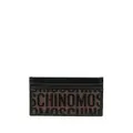 Moschino logo-jacquard cardholder - Brown
