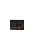 Moschino logo-jacquard cardholder - Brown