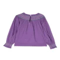 Scotch & Soda embroidered organic-cotton blouse - Purple