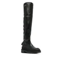 Calvin Klein combat knee-length boot - Black