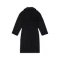 Balenciaga belted cashmere raglan coat - Black