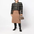 Low Classic contrasting-panel detail skirt - Brown
