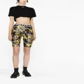 Versace Jeans Couture baroque-print cycling shorts - Black