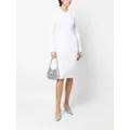 Diesel fine-ribbed polo dress - White