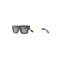 Retrosuperfuture tinted-lens square-frame sunglasses - Black