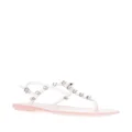 Sergio Rossi crystal-embellished thong sandals - Pink