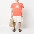MARANT logo-print crew-neck T-shirt - Orange