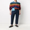 Lanvin cropped cotton trousers - Blue