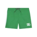 Dolce & Gabbana Kids DG-logo swim shorts - Green