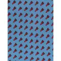 Dunhill abstract-print silk tie - Blue