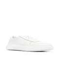 Calvin Klein flatform leather sneakers - White