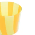Sunnei striped tumbler glass - Yellow