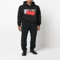 Calvin Klein Jeans disrupted CK box urban hoodie - Black