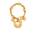 Moschino teddy bear-charm chain bracelet - Gold