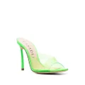 Casadei transparent peep-toe sandals - Green