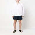 Michael Kors long-sleeved linen shirt - White