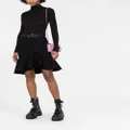 Alexander McQueen asymmetric peplum skirt - Black