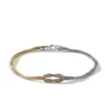 John Hardy 14kt yellow gold and silver Manah 1.8mm double-row bracelet