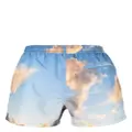 Paul Smith cloud-print swim shorts - Blue