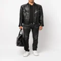 Dsquared2 studded leather biker jacket - Black