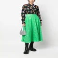 MSGM cut out-detail maxi skirt - Green