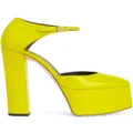 Giuseppe Zanotti platform square-toe pumps - Yellow