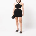Alexander Wang halterneck cut-out mini dress - Black