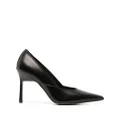 Calvin Klein 95mm pointed leather pumps - Black