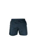 Stone Island logo-embroidered swim shorts - Blue