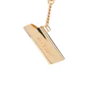 AMBUSH debossed-logo lighter case key chain - Gold
