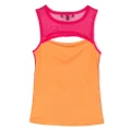 Dkny Kids colour-block tank top - Orange